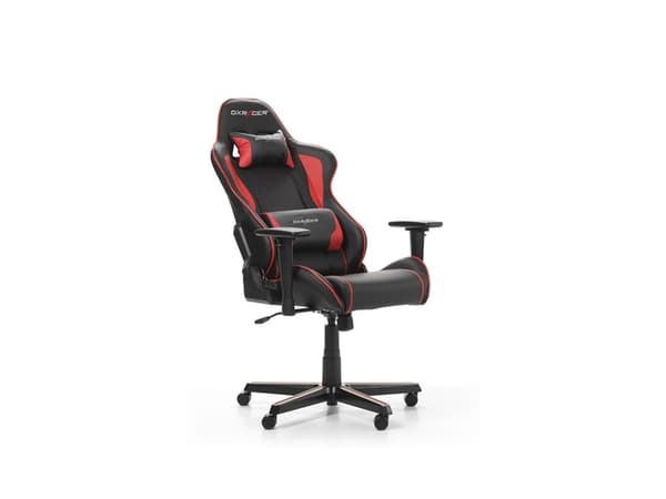 DXRacer FORMULA F08-NR, Polstret Sete, Polstret Rygg, Sort, Rød, Sort, Rød, Kunstig lær, Kunstig lær