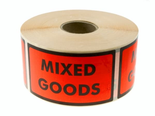 Advarselsetiketter Mixed Goods