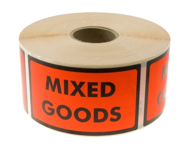 Advarselsetiketter Mixed Goods