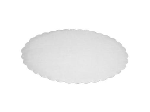 Fadpapir 19x29 cm Oval Præget Hvid,500 stk/pk