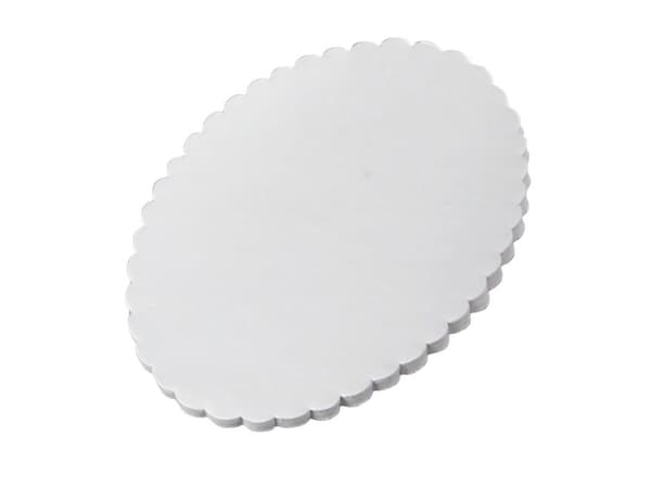 Fadpapir 19x29 cm Oval Præget Hvid,500 stk/pk