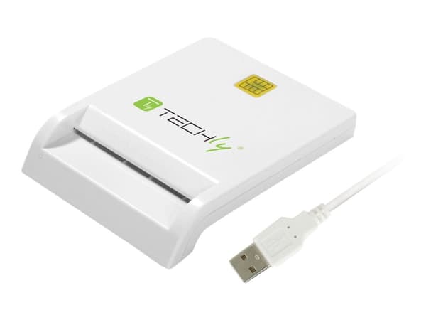 TECHly Compact - Läsare/skrivare för SmartCard - USB 2.0 - vit Vit