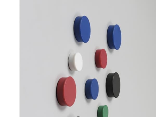 Nobo - Magnet - 3 cm diameter - svart (paket om 4) - för P/N: 1900930, 1901043, 1902454, 1902455, Q18090MB, QB05442CD, QBPE1290, QBPE1812, QBPE9060