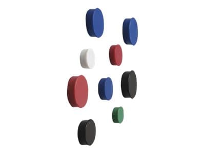 Nobo - Magnet - 3 cm diameter - rød (en pakke 4) - for P/N: 1900925, 1900933, 1900940, 1901567, QB05742C, QBPE1812, QBPE9060, QMMP150