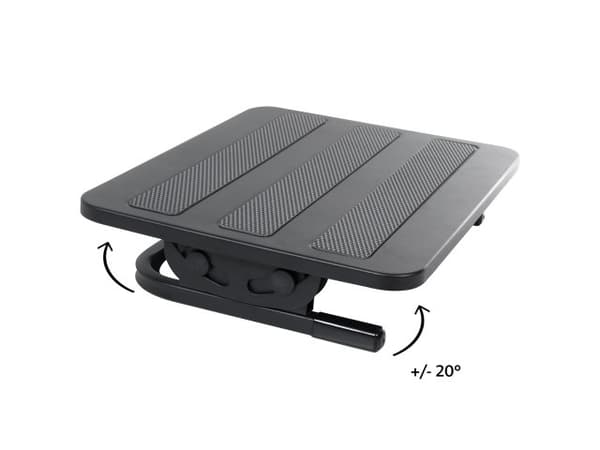 Fodstøtte Maclean MC-831 sort, ergonomisk