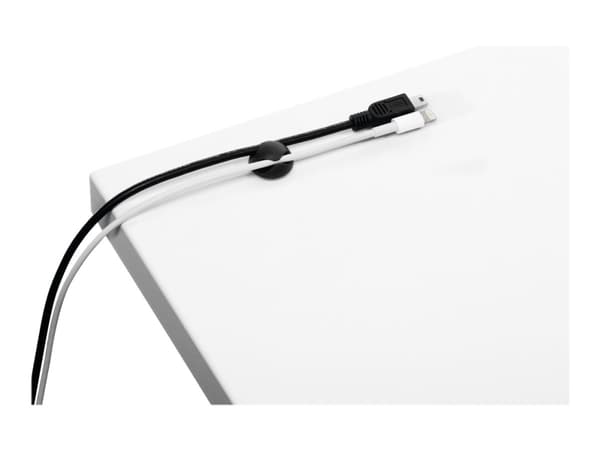 DURABLE CAVOLINE CLIP 2 - Kabelklämmor - grafit (paket om 6)