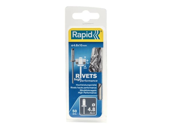 Rapid 5000387, Gjuten aluminium, Stål, Rostfritt stål, RP10 , RP40, RP60, RP100, 4,8 mm, 10 mm, 35 mm