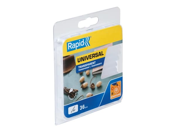 Rapid Universal - Limsticka - transparent - EVA-harts (paket om 36)