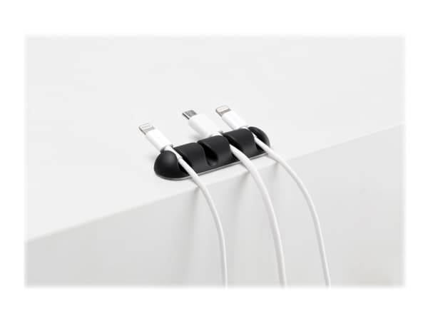 Bluelounge CableDrop Multi, Kaapelinpidike, Vastaanotto, Termoplastinen polyuretaani (TPU), Musta