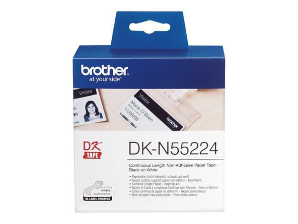 Brother DKN55224 - Papir - svart på hvitt - Rull (5,4 cm x 30,5 m) 1 rull(er) tape - for Brother QL-1050, QL-1060, QL-500, QL-550, QL-560, QL-570, QL