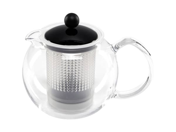 Bodum Assam, Enkel tekanne, 500 ml, Sort, Gjennomsiktig, Glass, Plast, 210 mm, 100 mm