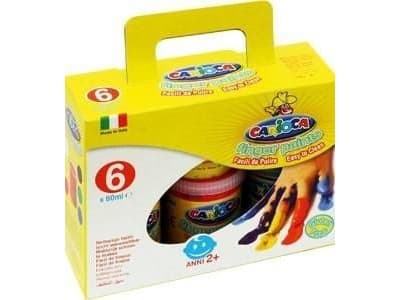 Carioca Finger paint, Flere, Vaskbar, 80 ml