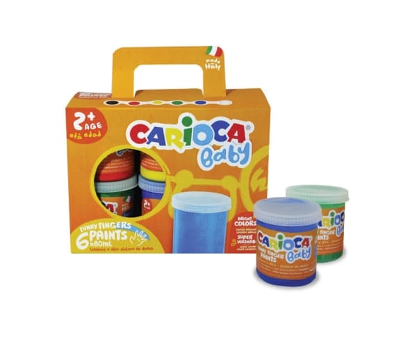 Carioca Finger paint, Flere, Vaskbar, 80 ml
