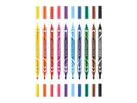 Herlitz my.pen - Märkpenna med dubbel spets - blandfärger - vattenbaserat livsmedelsfärgningsbläck (paket om 10)