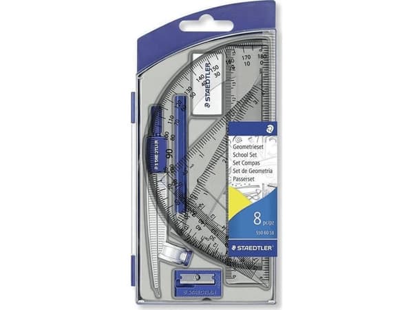 Staedtler Noris 550, 8 kpl, Sininen, Läpinäkyvä