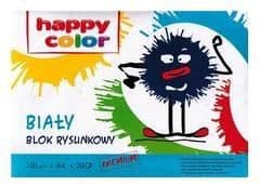 Happy Color A4 20k hvit tegneblokk