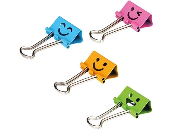 Deli Clips 8486 25mm smiley face tube DELI (195246)