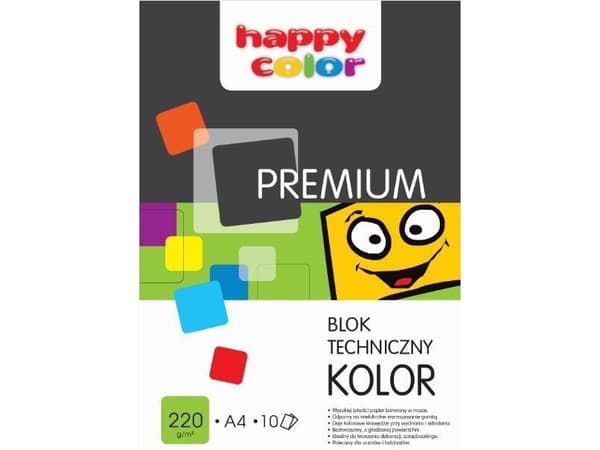 Happy Color Technical Block Premium A4 10k färg 220g