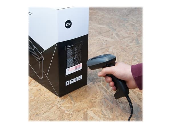 Qoltec 50863, Kannettava viivakoodinlukija, 1D/2D, LED, 0 - 45°, 0 - 45°, 300 sek/sivu