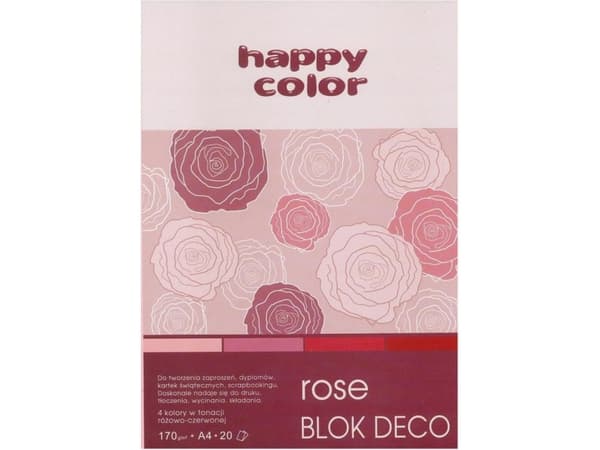 Happy Color Tekniskt block A4 20k rosa