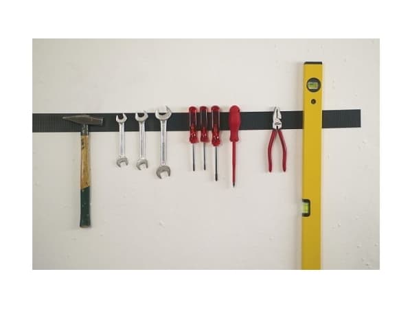 Burretape tesa Velcro sort ekstra stærk strips 50x100mm - (2 ruller pr. pakke)