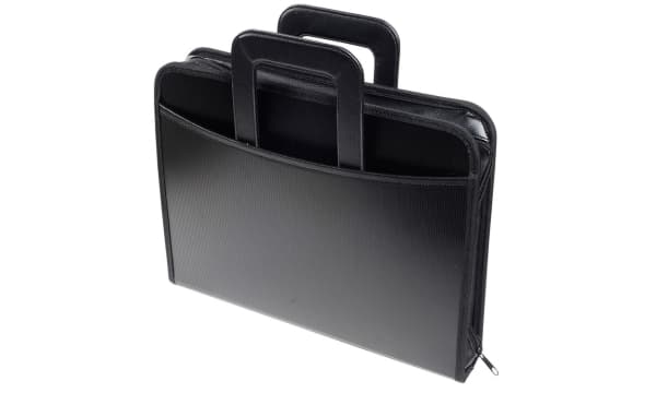 Konferansemappe Exactive, A4, 4 ringer, sort