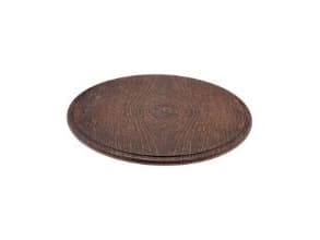Serveringsplade Ø286x14 mm Melamin med Træeffekt,12 stk/pk