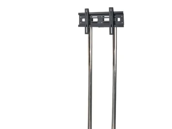 EDBAK TR1 - Vogn - for flatpanel - svart - skjermstørrelse: 22"-60" Sort, Rustfritt stål
