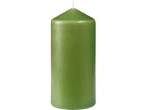 Bloklys Ø6xH13cm Brændetid 30 timer Leaf Green,2 pk x 6 stk/krt