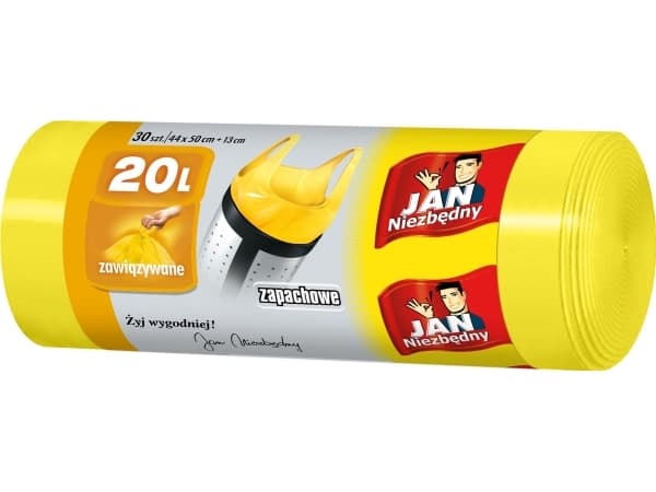 JAN Niezbędny Sarantis Jan Niezbędny Duftende søppelposer 20L gul 1 pakke - 30 stk.