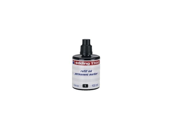 edding T 100 - Blekk - permanent - svart - 100 ml
