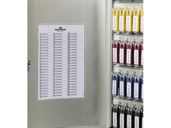 Durable Key Box 48, Aluminium, Sølv, 48 kroker, 302 x 118 x 400 mm
