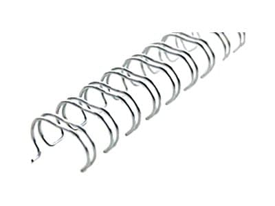 GBC WireBind - 11 mm - 34 ringer - A4 (210 x 297 mm) - 100 ark - sølv - 250 stk bindestreng