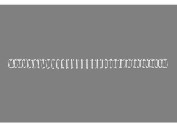 GBC WireBind - 9.5 mm - 34 ringer - A4 (210 x 297 mm) - 65 ark - hvit - 250 stk bindestreng