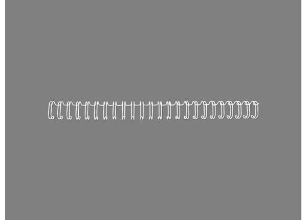 GBC WireBind - 8 mm - 24 ringer - A5 (148 x 210 mm) - 45 ark - hvit - 250 stk bindestreng