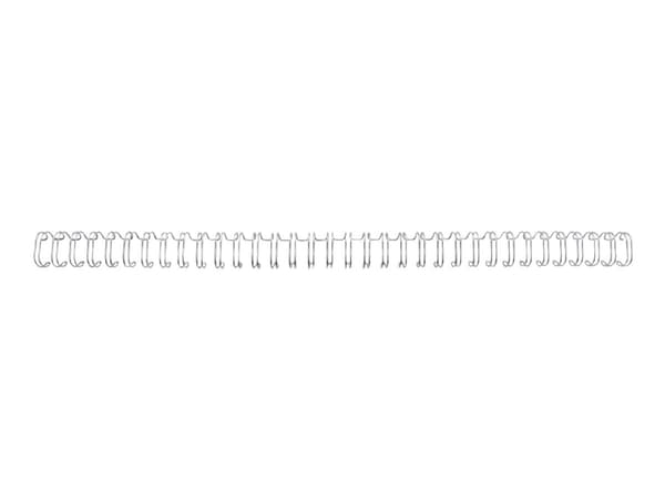 GBC WireBind - 14 mm - 34 ringar - A4 (210 x 297 mm) - 125 ark - silver - 250 stk bindningstråd