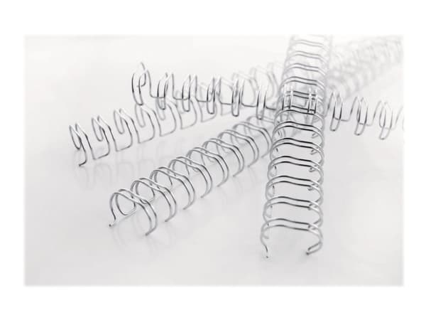 GBC WireBind - 14 mm - 34 ringar - A4 (210 x 297 mm) - 125 ark - silver - 250 stk bindningstråd