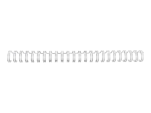 GBC WireBind - 6 mm - 24 ringer - A5 (148 x 210 mm) - 55 ark - sølv - 100 stk bindestreng
