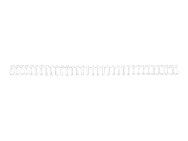 GBC WireBind - 11 mm - 34 ringer - A4 (210 x 297 mm) - 100 ark - hvit - 250 stk bindestreng