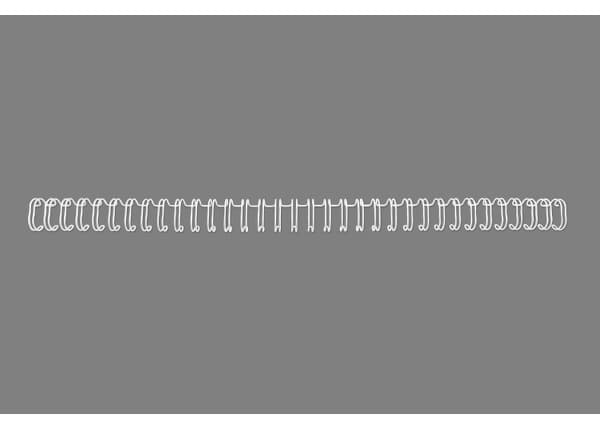 GBC WireBind - 11 mm - 34 ringer - A4 (210 x 297 mm) - 100 ark - hvit - 250 stk bindestreng