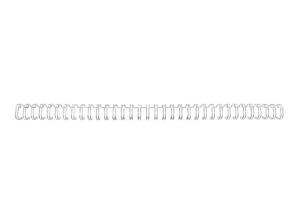 GBC WireBind - 14 mm - 34 ringar - A4 (210 x 297 mm) - 125 ark - silver - 100 stk bindningstråd - för WireBind W20, W25E; Rexel WB606