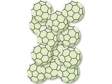 HERMA 15025, Musta, Vihreä, 30 mm, 12 kpl