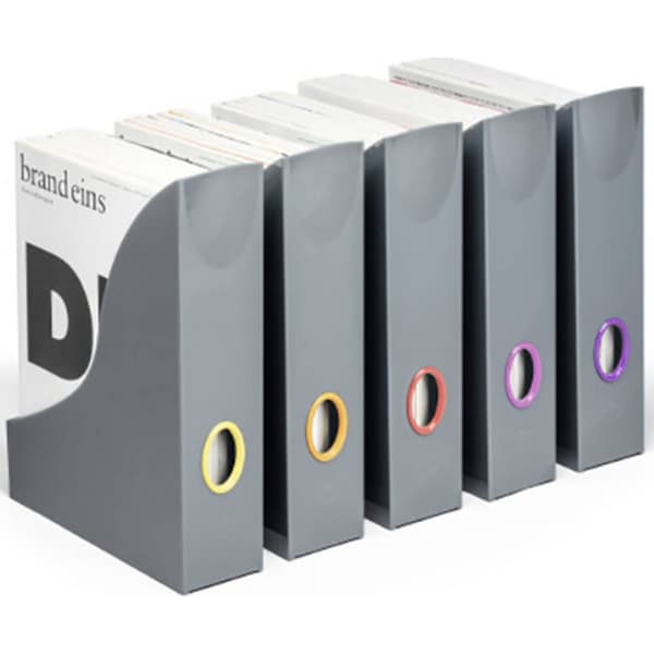 Durable VARICOLOR® 770657 Stapelsamlare DIN A4 Grå, Flerfärgad 5 st