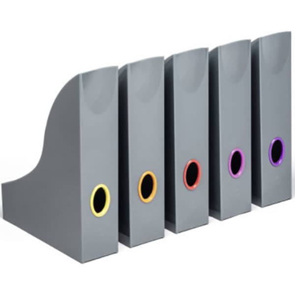 Durable VARICOLOR® 770657 Stapelsamlare DIN A4 Grå, Flerfärgad 5 st