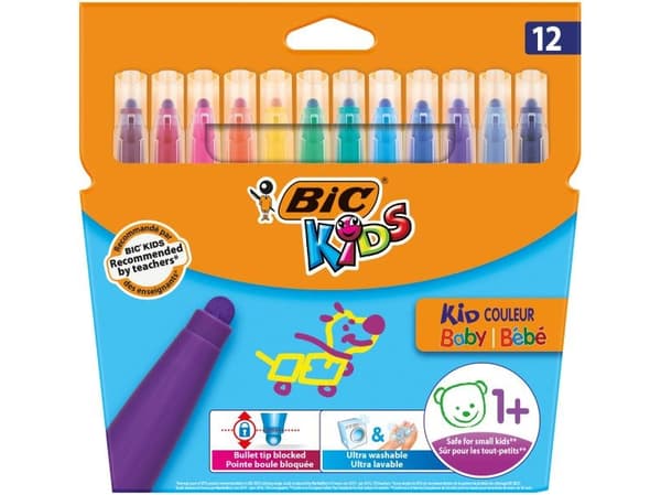 BIC 9020801, Multifärg, 19 mm, 18,6 mm, 12 styck