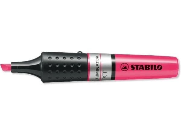 STABILO Luminator, 1 styck, Rosa, Mejselspets, Svart, Silver, Polypropylen (PP), 2 mm