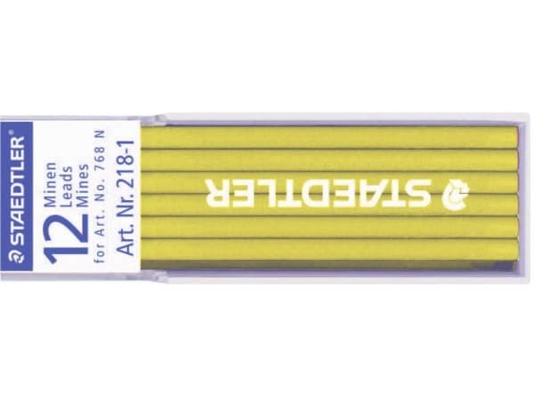 Staedtler Lumocolor 218, Gult, 3 mm, 70 mm, 12 stykker