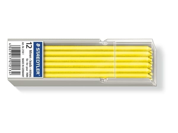 Staedtler Lumocolor 218, Gult, 3 mm, 70 mm, 12 stykker