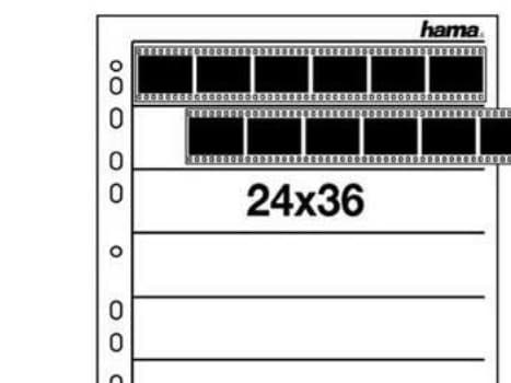 Hama Negative Sleeves, 24 x 36 mm, Glassine matt, 7 arkkia, 24 x 36 mm, 25 arkkia, 260 mm, 310 mm