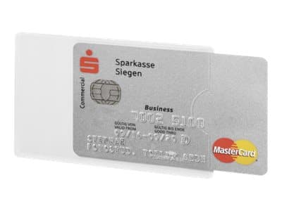 DURABLE - Beskyttelsesmuffe for kredittkort - gjennomsiktig